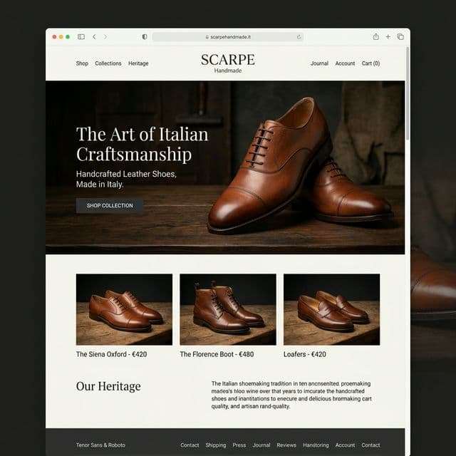 Scarpe Handmade project preview