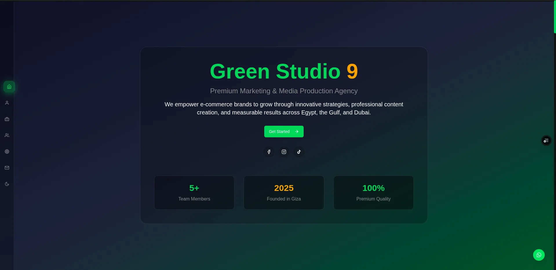 Green Studio Portfolio project preview